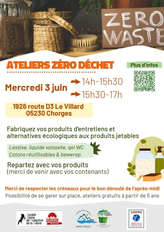 Atelier Fabrication de produits zéro déchet