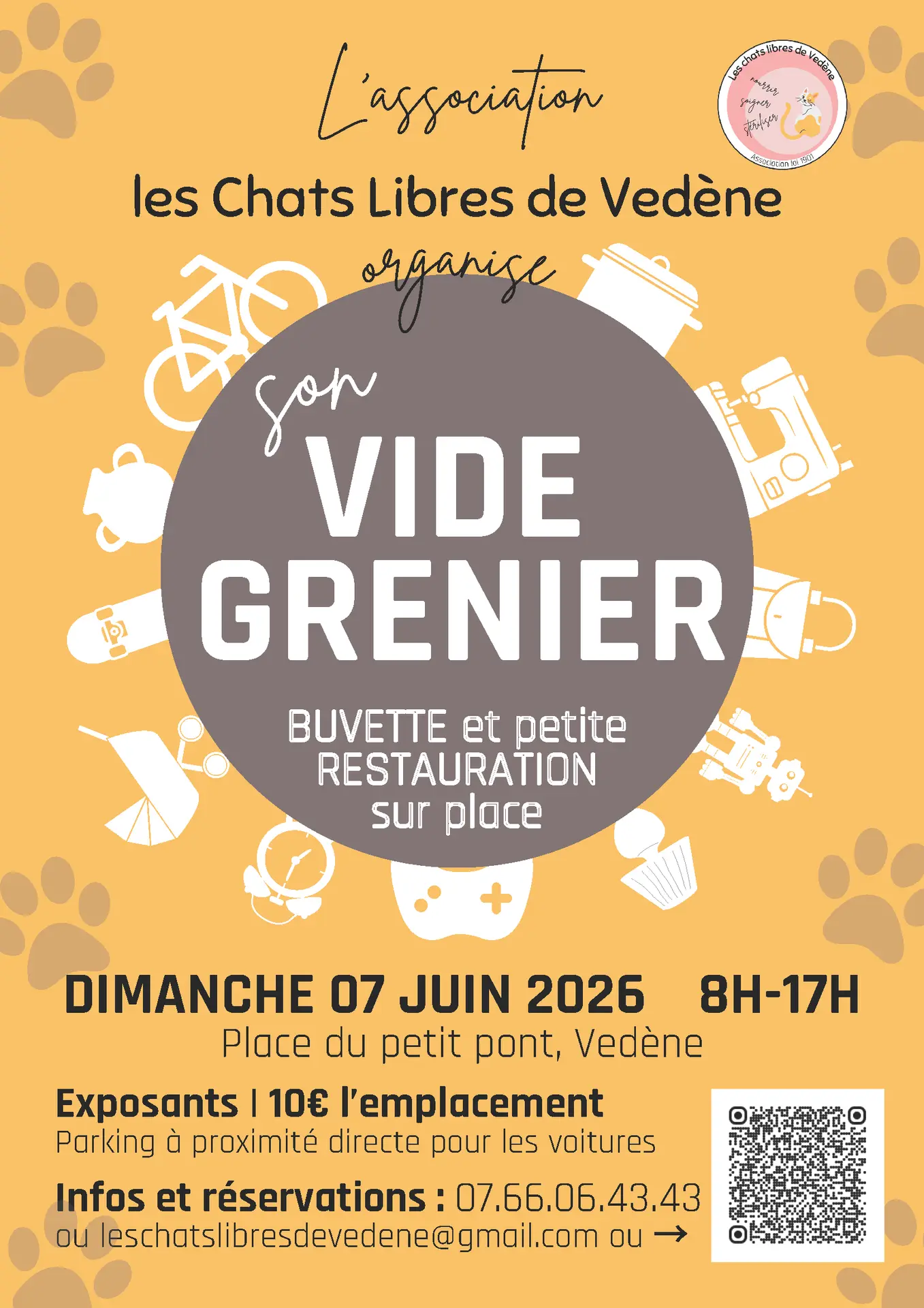 Vide greniers des Chats Libres de Vedène