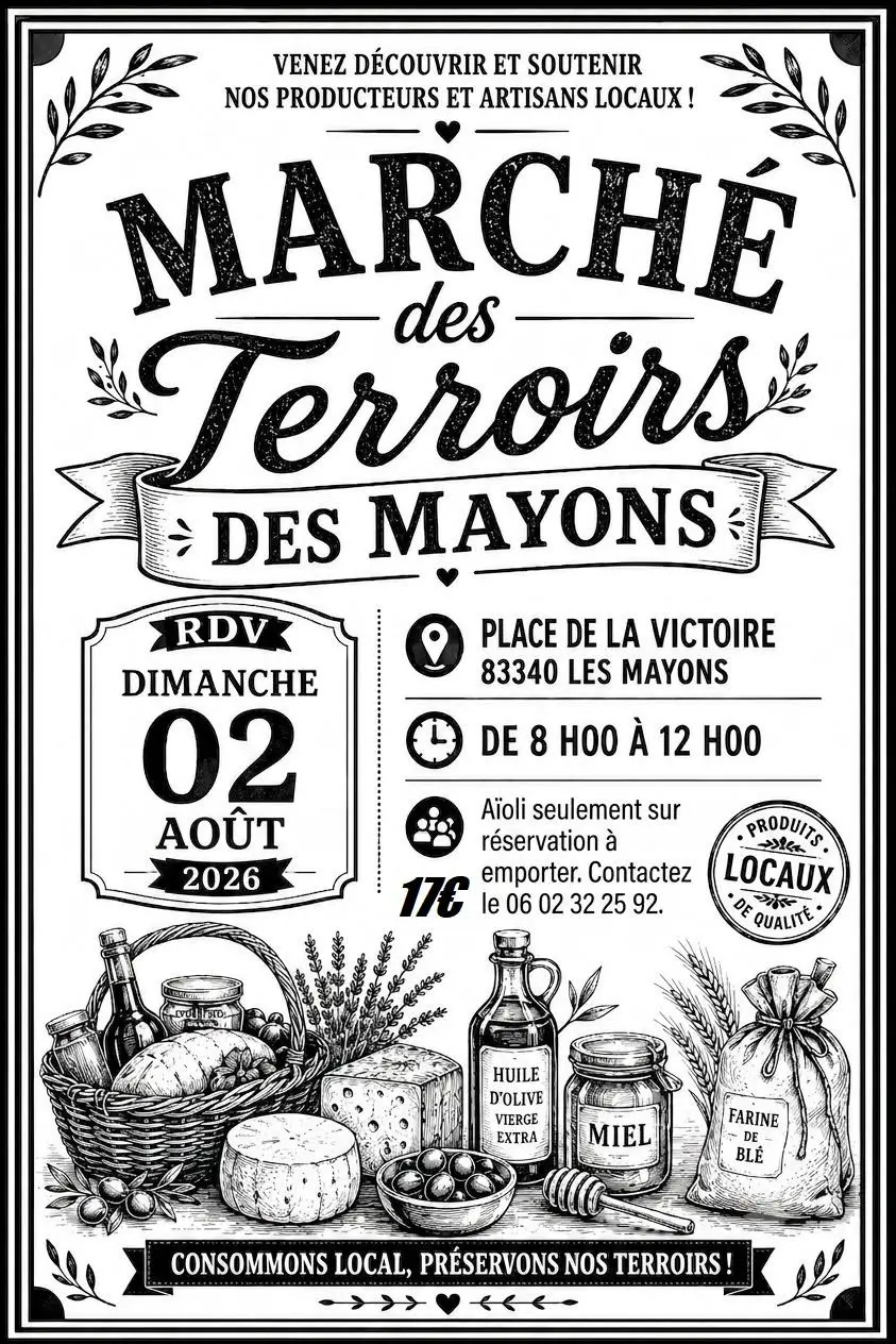 Marché des terroirs aux Mayons