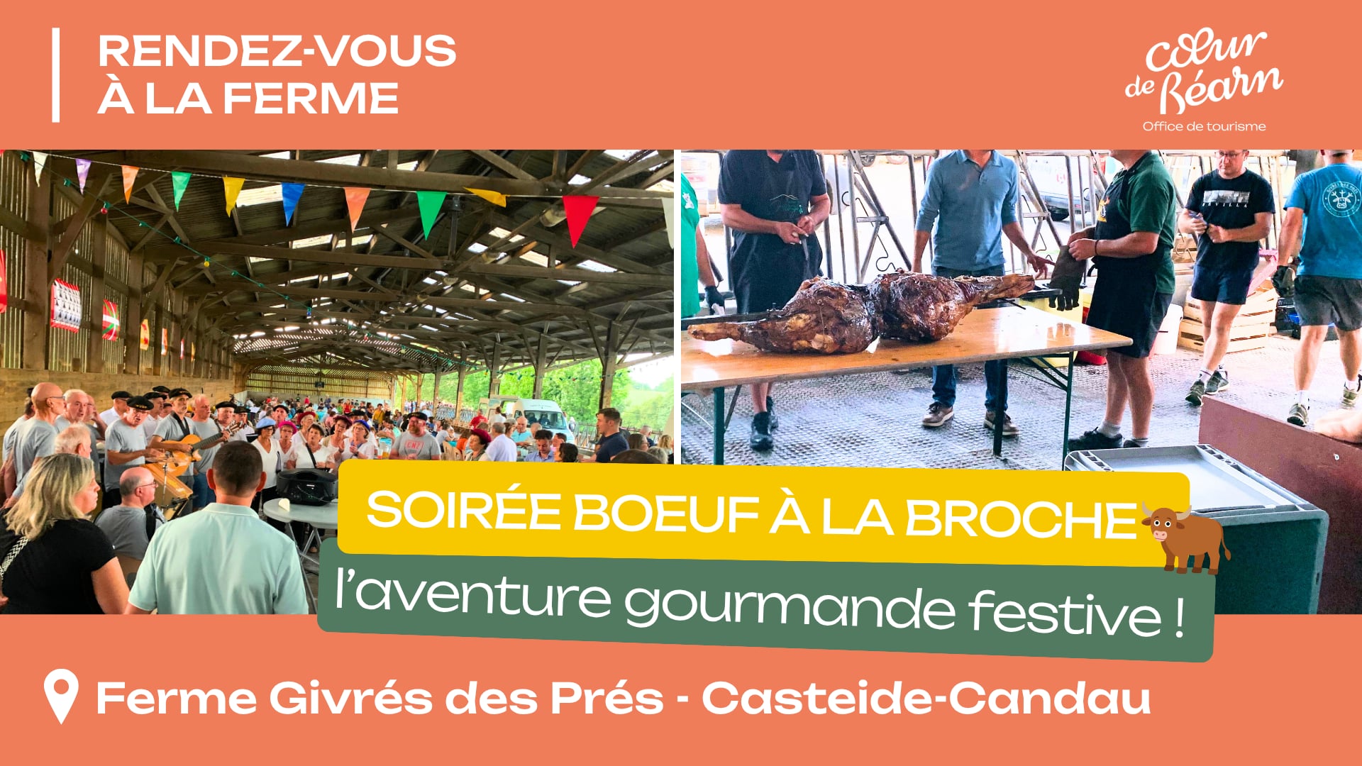 Soirée Boeuf à la broche et Chants Béarnais