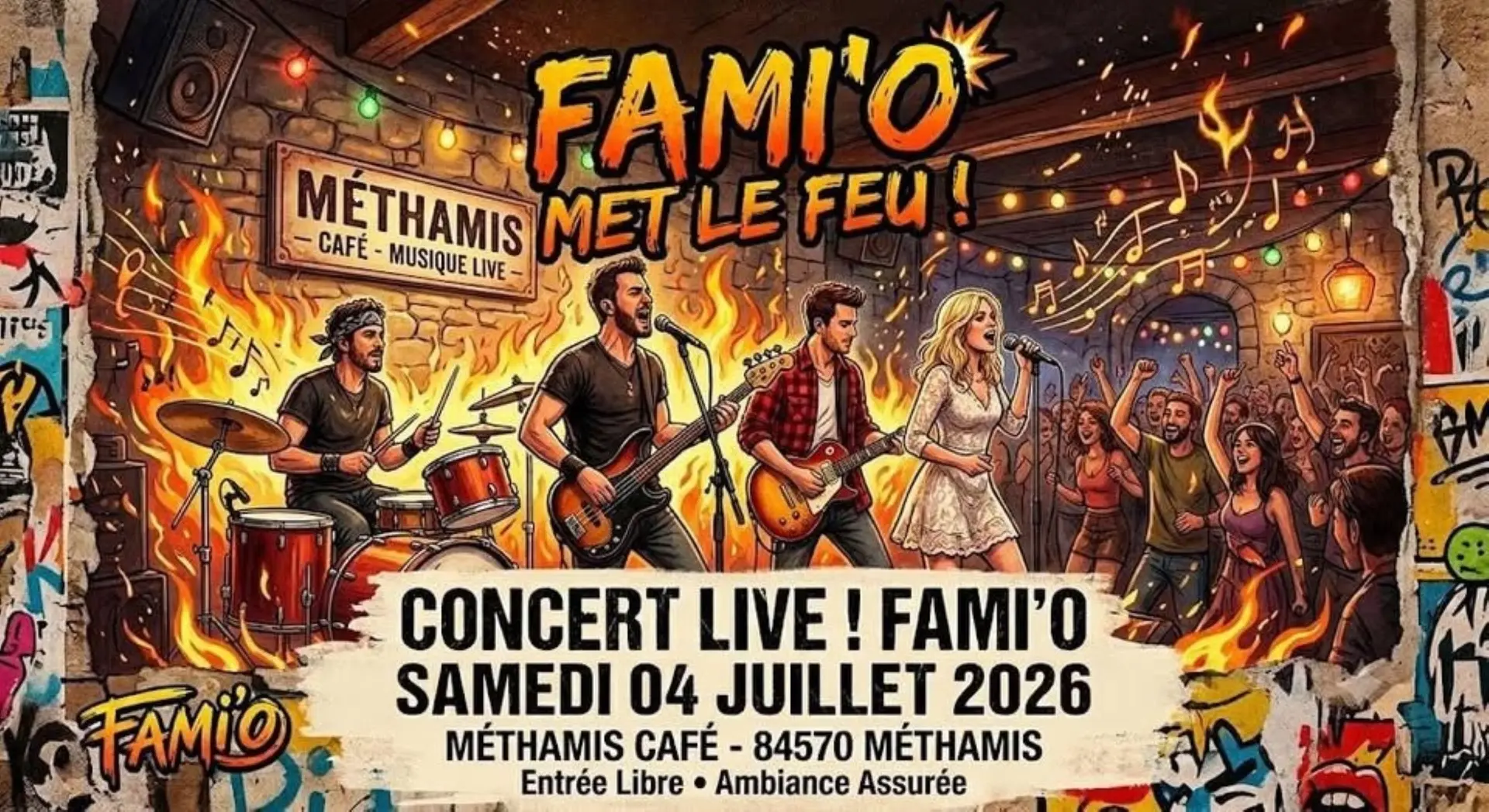 Concert live à Méthamis