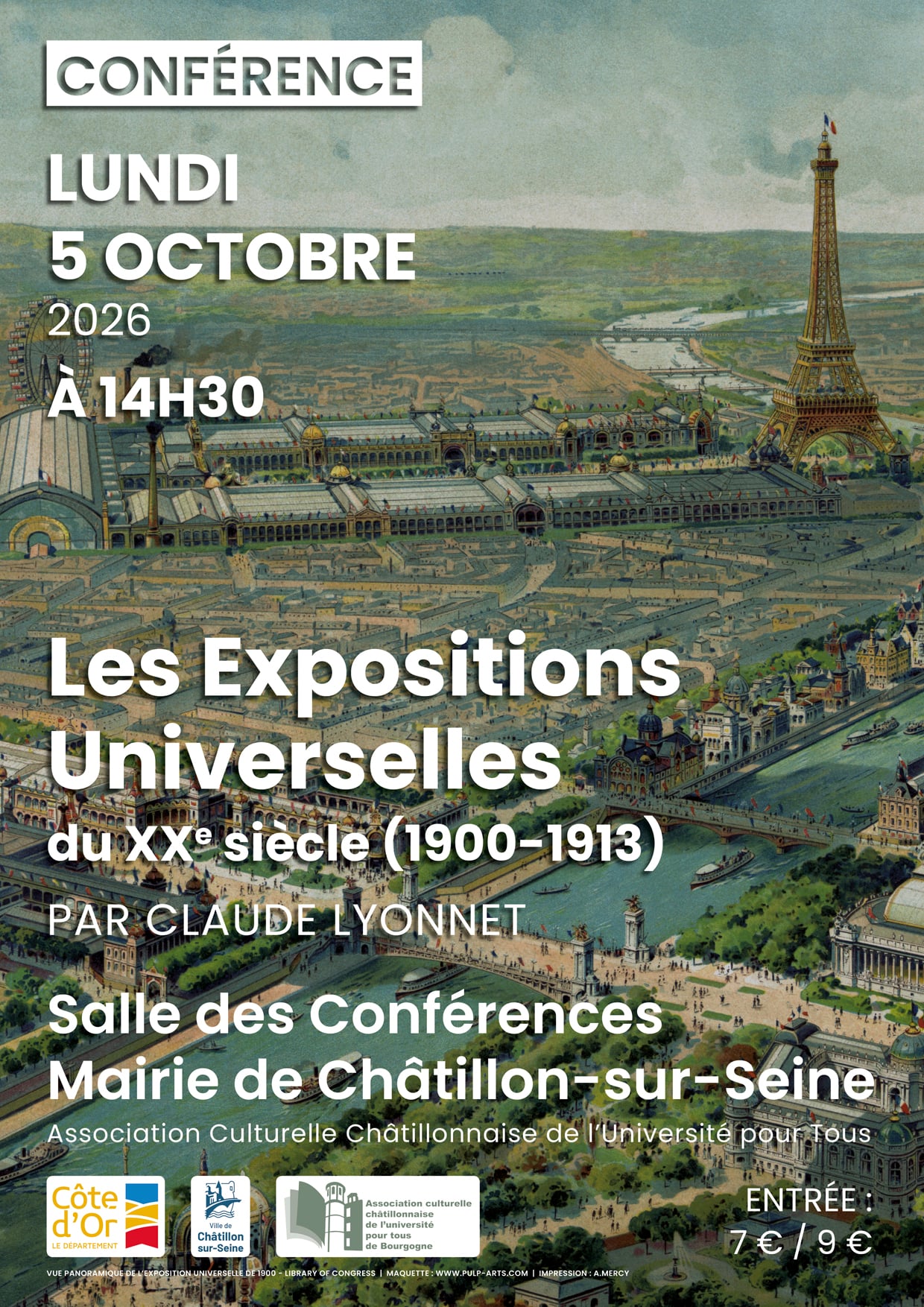 Conférence "Les Expositions Universelles du XXe siècle (1900-1913)"