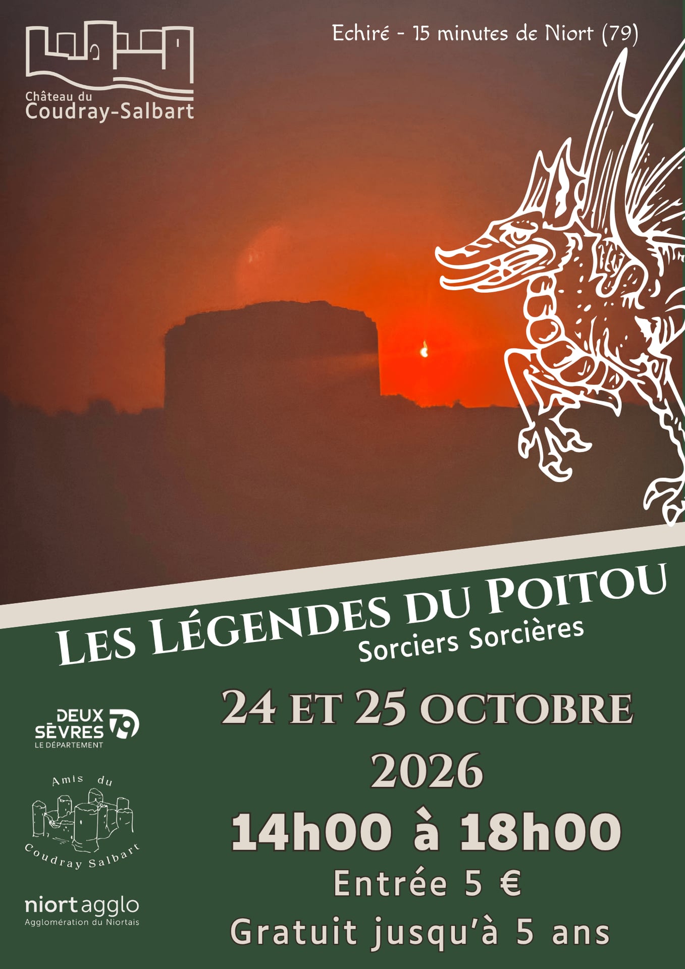 Sorciers Sorcières - Les Légendes du Poitou au Château du Coudray-Salbart à Echiré