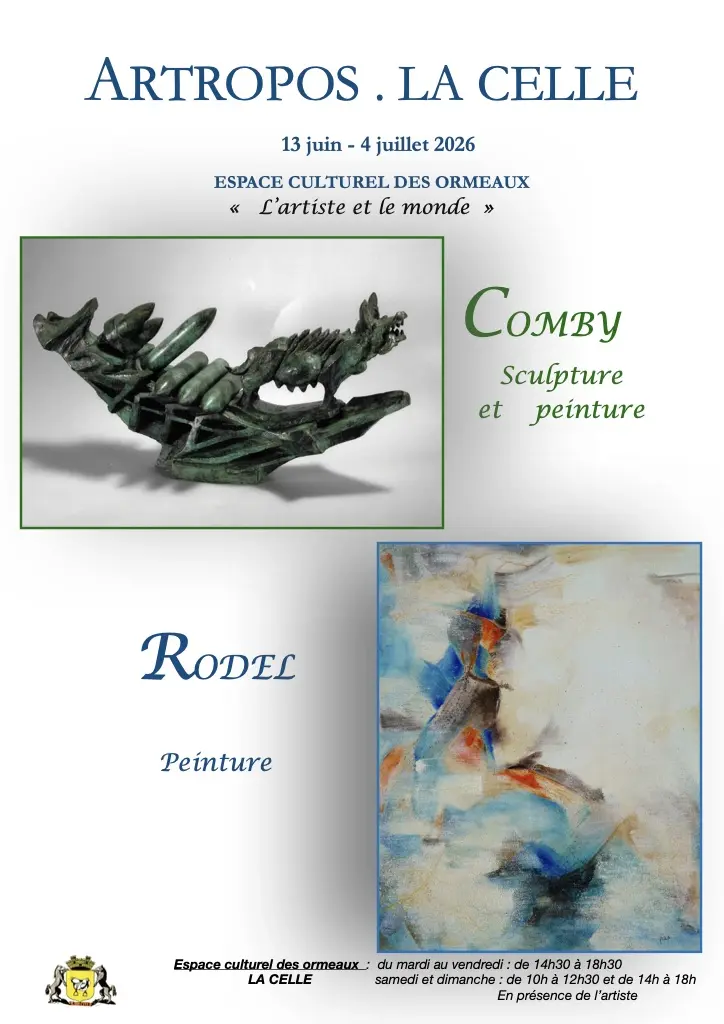 Exposition Comby - sculptures & peintures et Rodel - peintures
