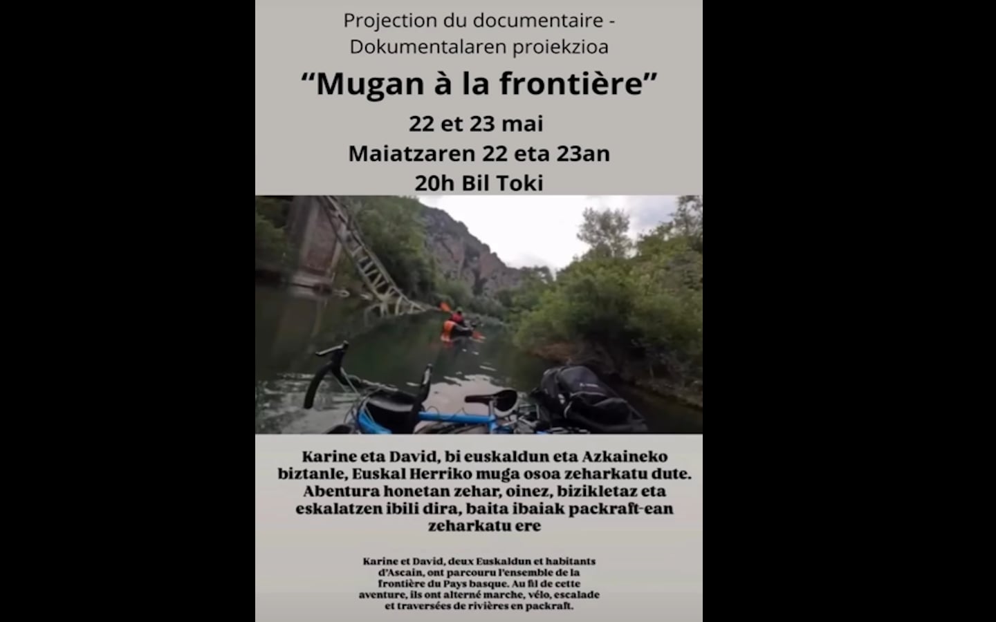 Projection du documentaire "Mugan à la frontière"