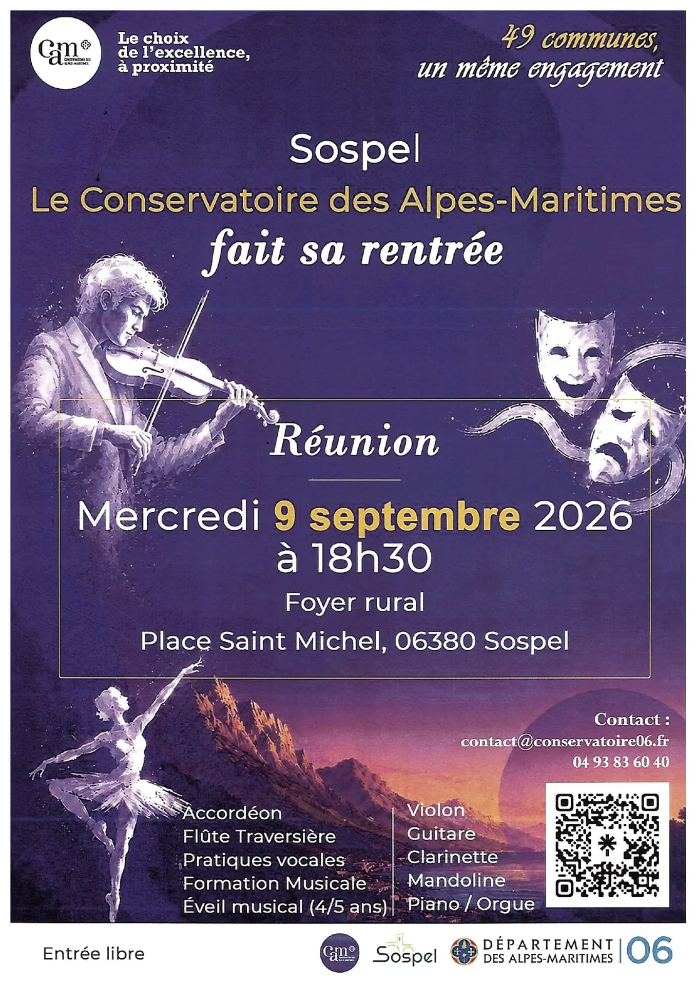 Le Conservatoire des Alpes-Maritimes fait sa rentrée