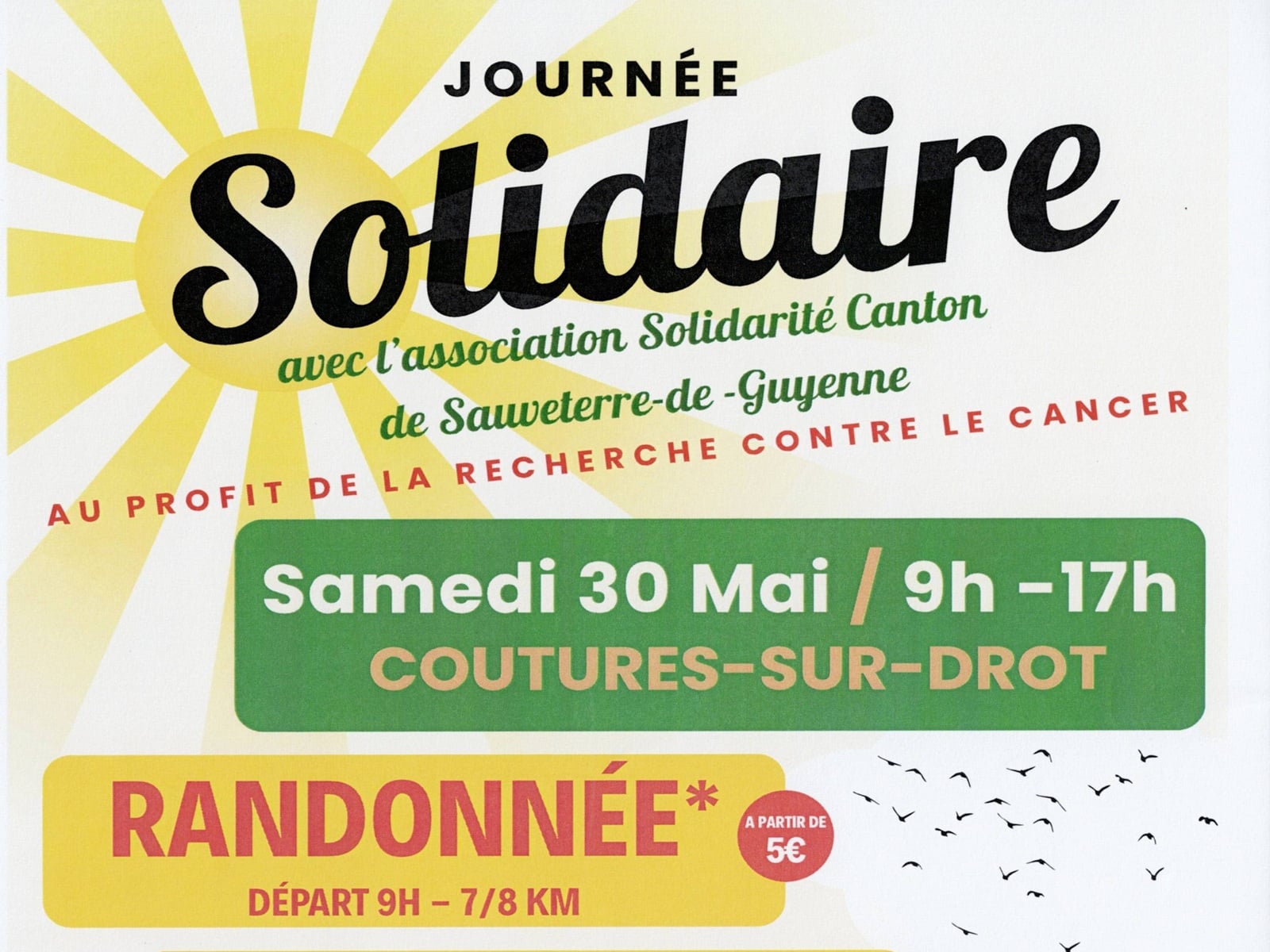 Journée solidaire au profit de la recherche contre le cancer