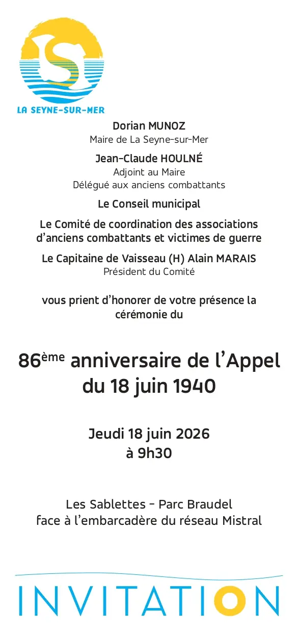Cérémonie du 86ème Anniversaire de l'Appel du 18 Juin 1940