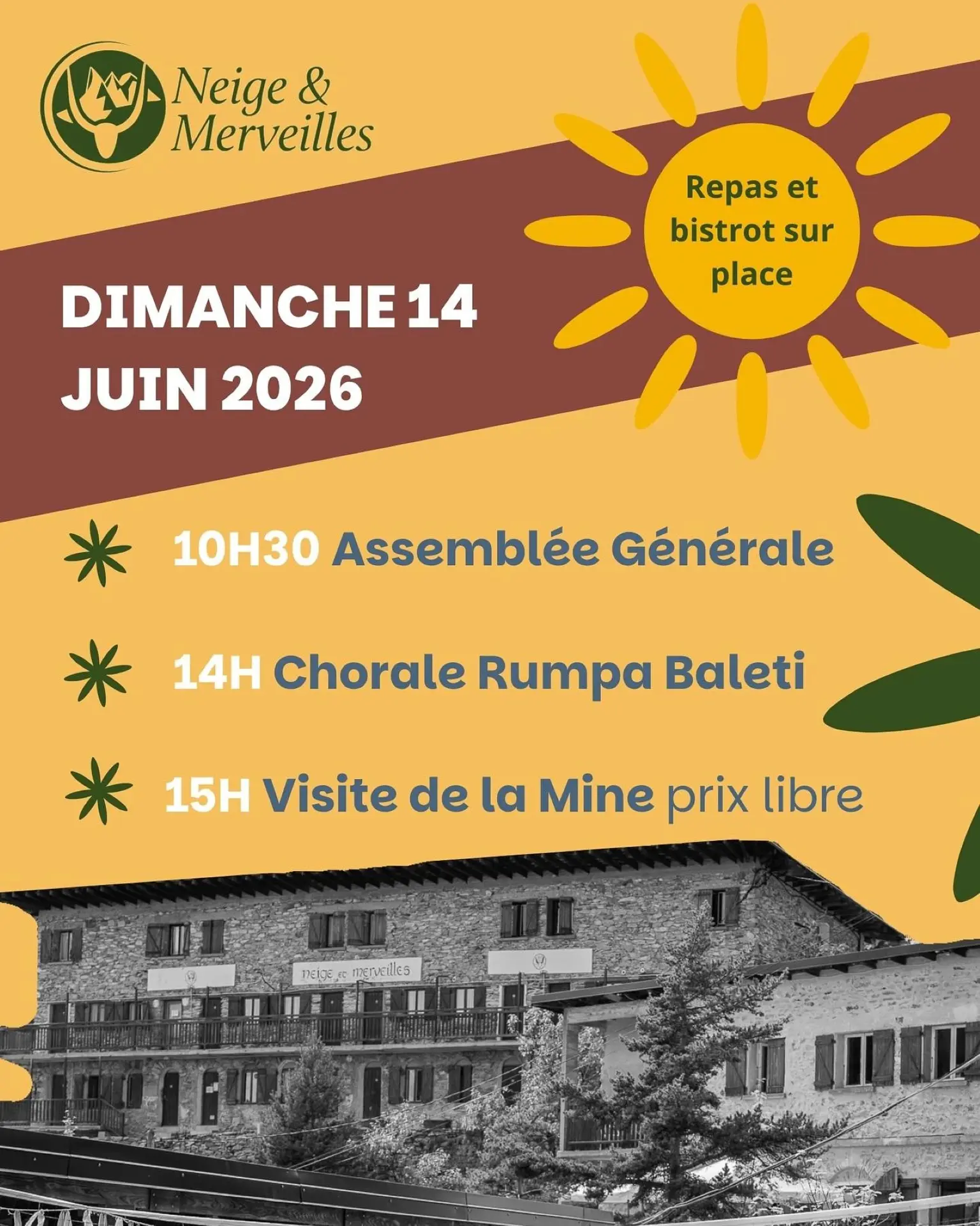 Chorale et visite de la mine à Neige & Merveilles