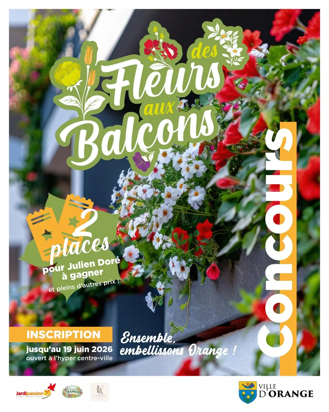 Des fleurs au balcon
