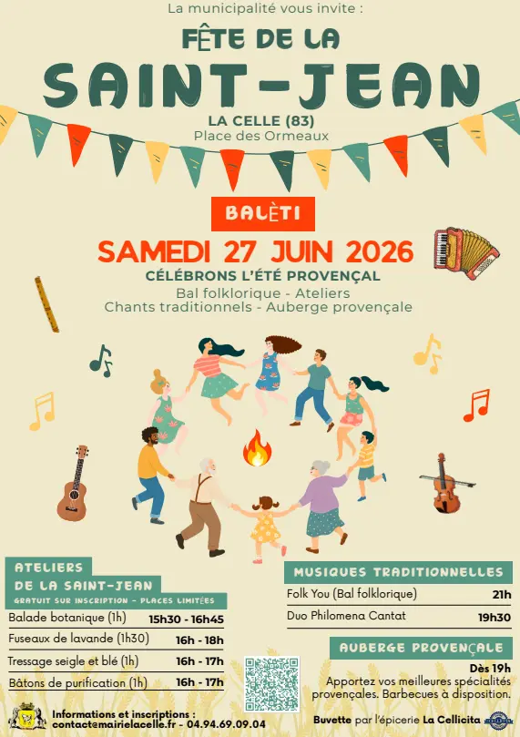 Fête de la Saint Jean : ateliers thématiques, repas et bal