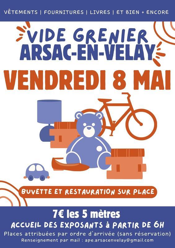 Vide grenier de l'ape arsac en velay