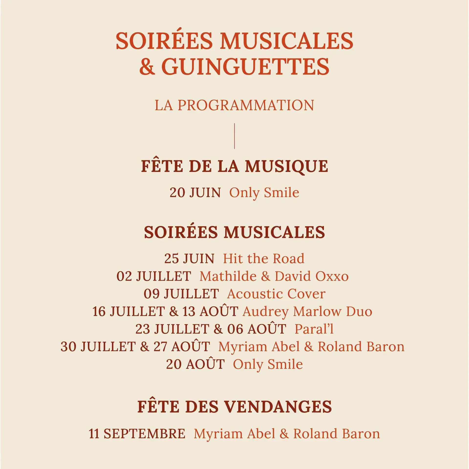 Guinguette au Château Saint Roux