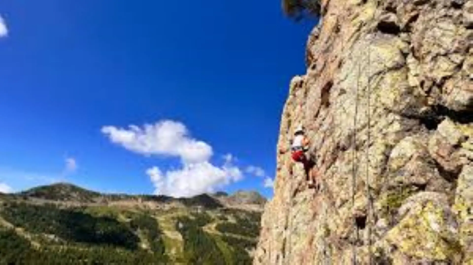 Escalade sur falaise