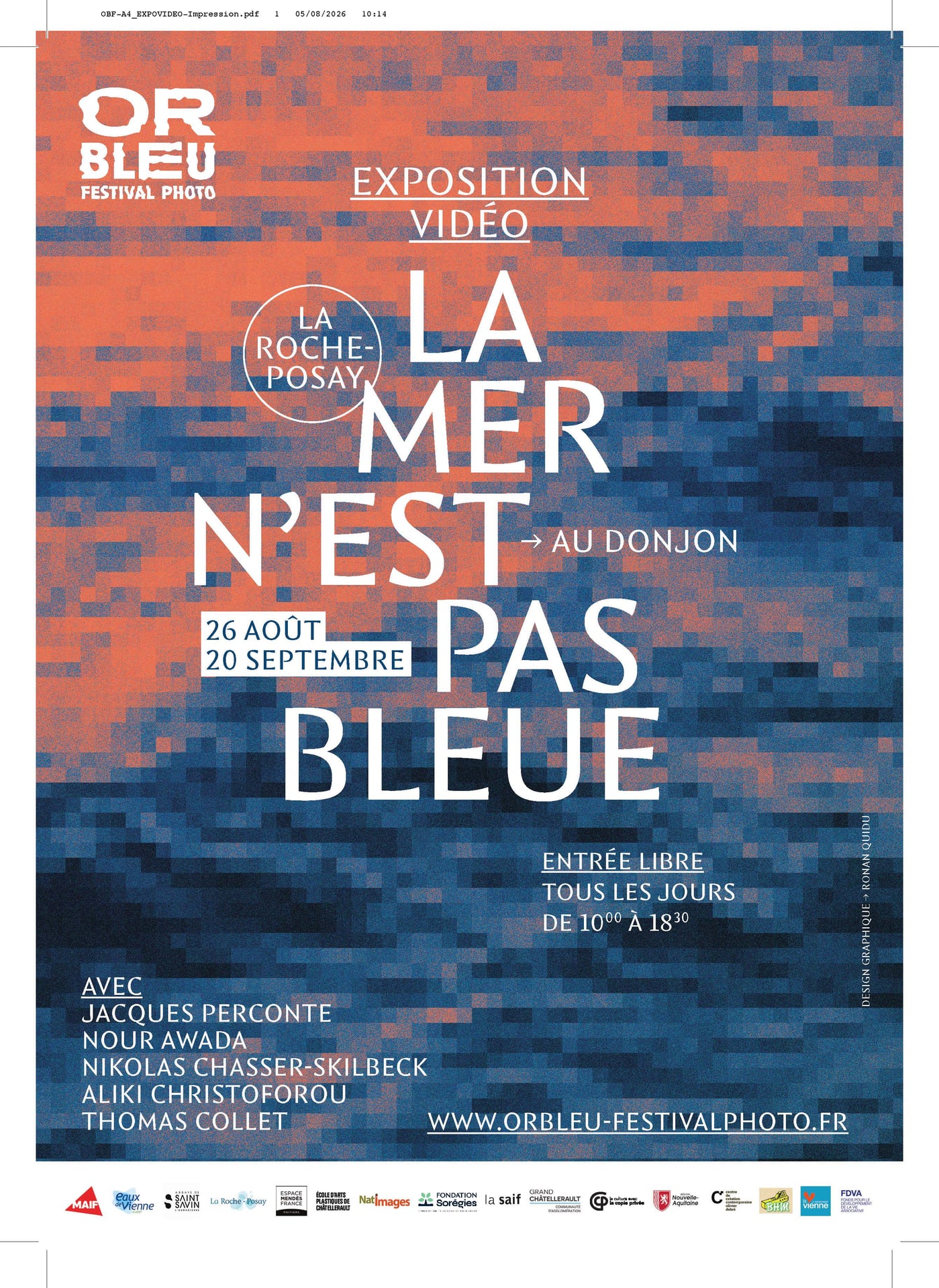 Exposition vidéo – La mer n’est pas bleue