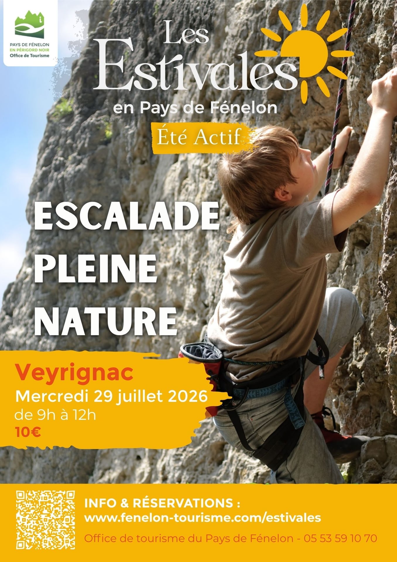 ÉTÉ ACTIF : Escalade pleine nature à Veyrignac