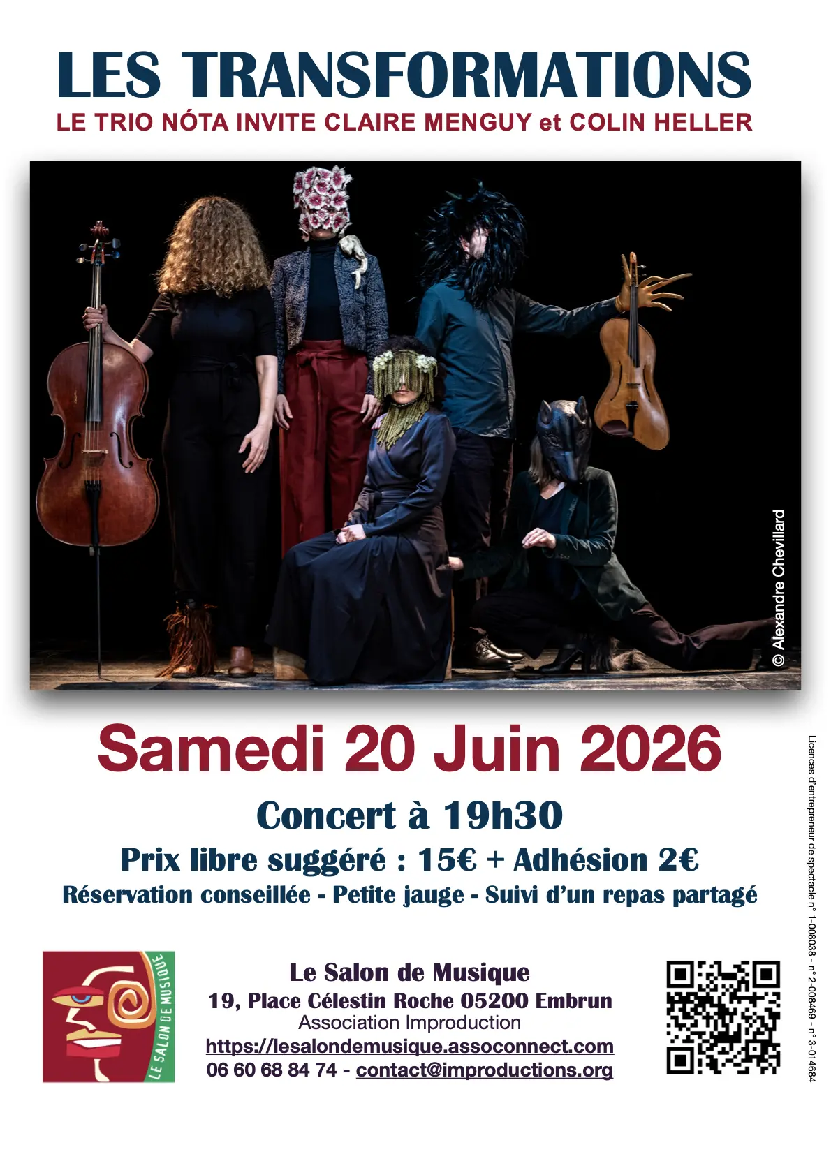 Les Transformations "Le Trio Nóta invite Claire Menguy et Colin Heller"