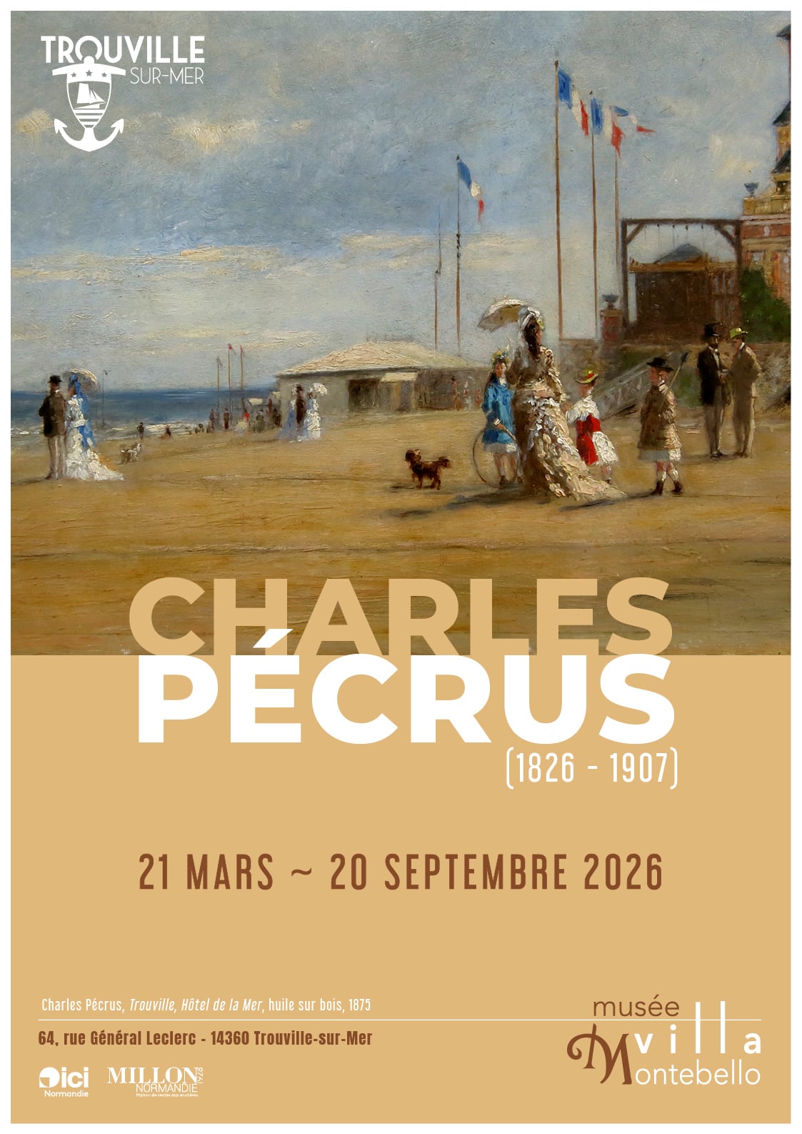 Exposition au Musée Villa Montebello – Charles Pécrus (1826 - 1907)