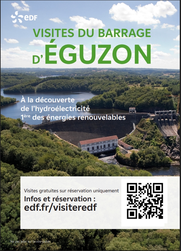 Visite du Barrage d'Eguzon pour ses 100 ans