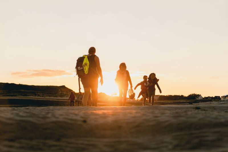Traversée nocturne du havre de Port-Bail