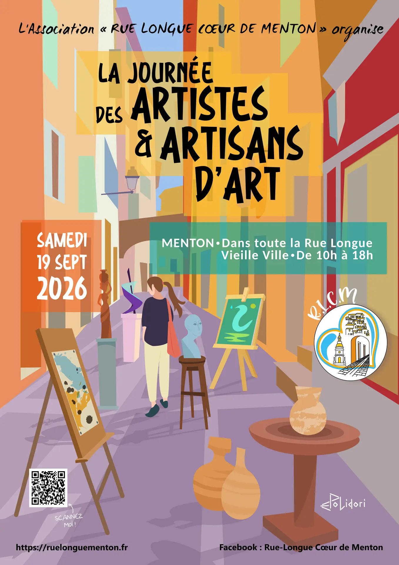 Journée des peintres et artisans d'art dans la rue Longue