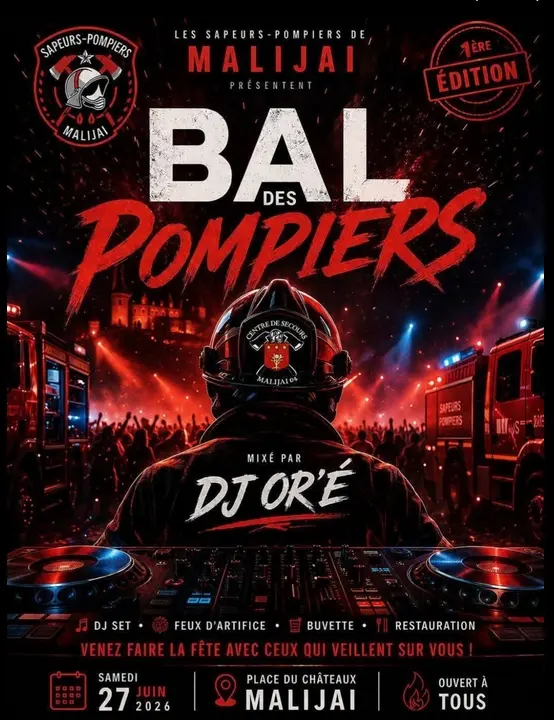 Bal des Pompiers à Malijai - 1ère édition