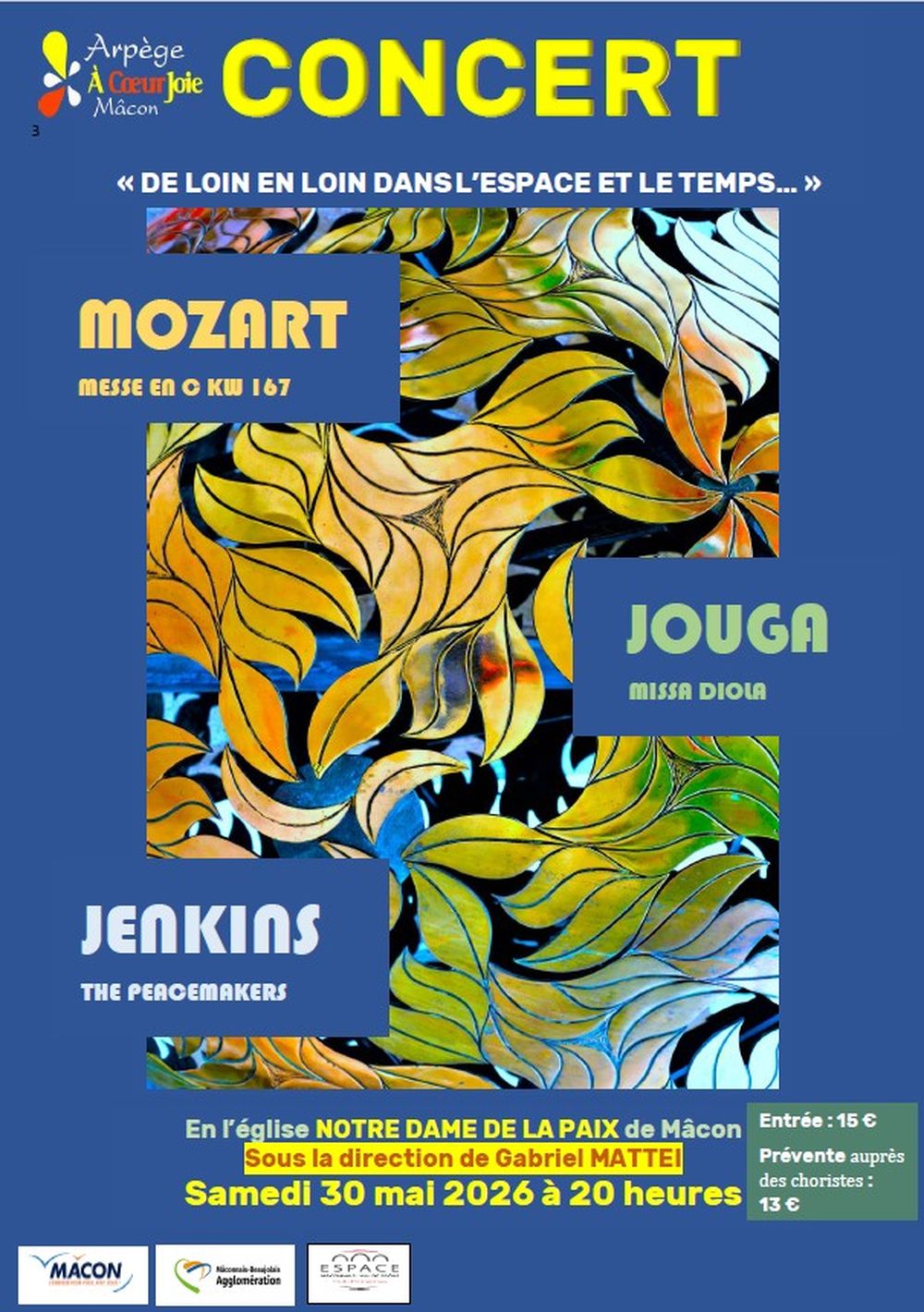 Concert "De loin en loin dans l'Espace et le Temps" Arpège de Mâcon