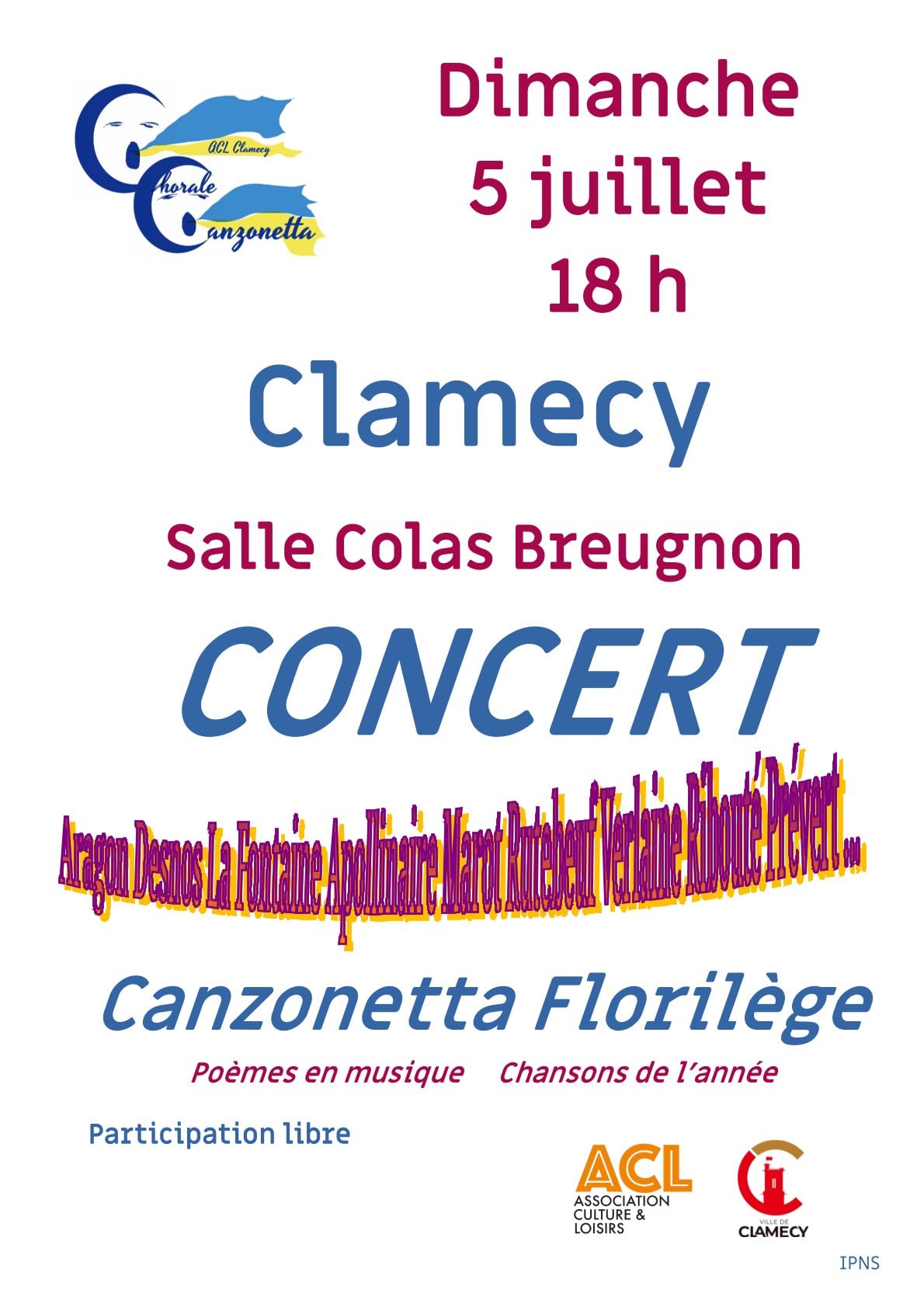 Concert Canzonetta Florilège