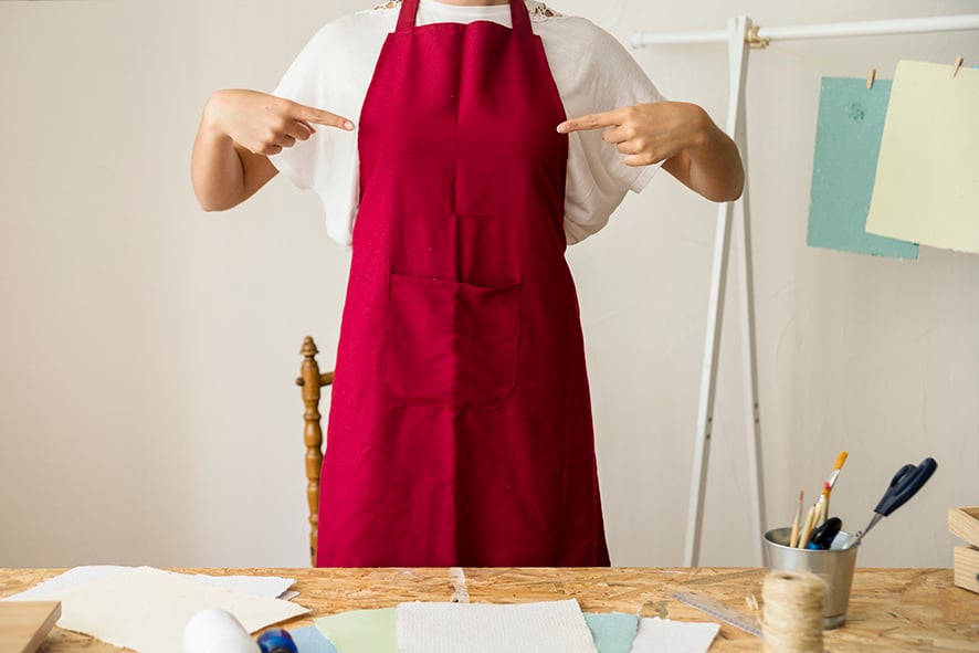 Atelier à 4 mains confection d’un tablier spécial barbecue