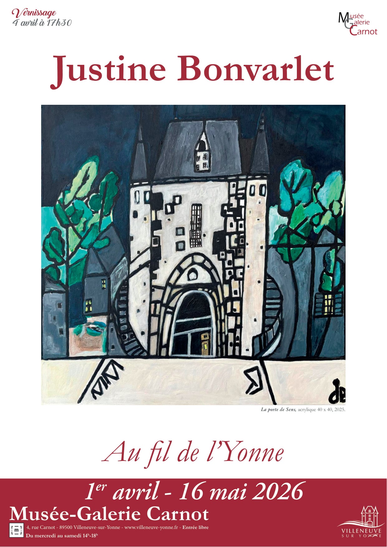 Au fil de l’Yonne par Justine Bonvarlet