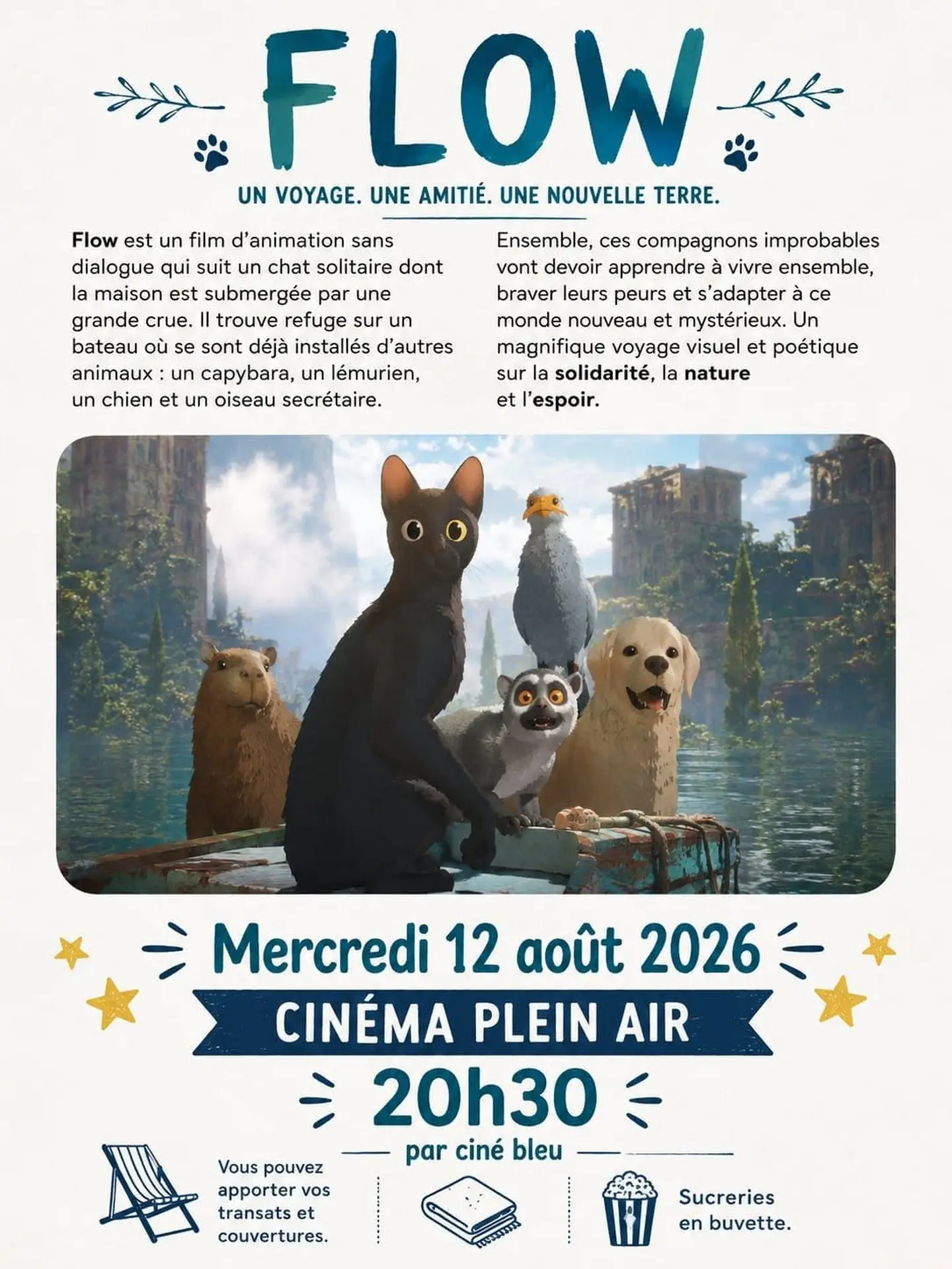 Cinéma de plein air : Flow