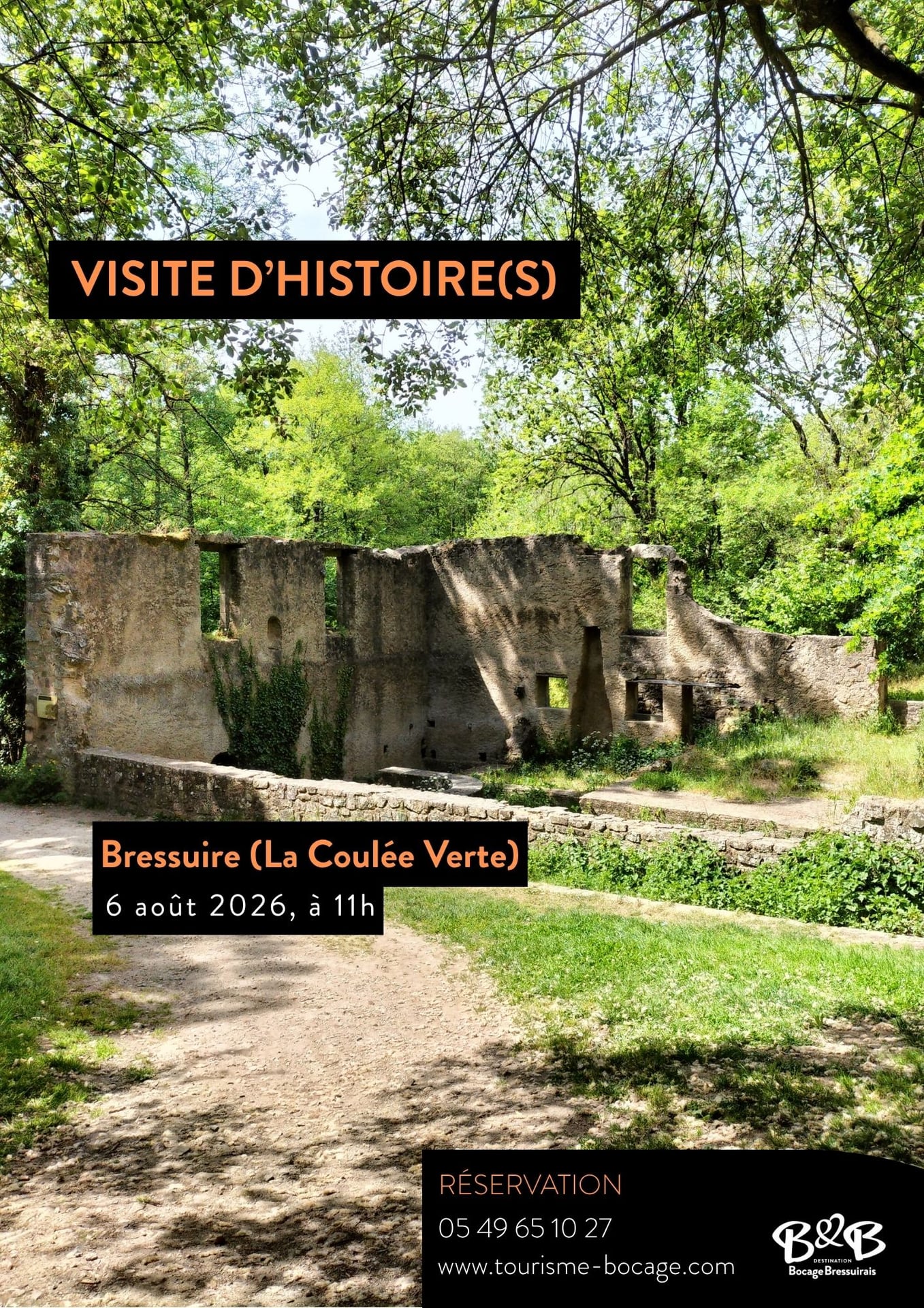 Visites d'histoire(s) - La Coulée Verte : de la chapelle Saint-Cyprien au moulin de Roux