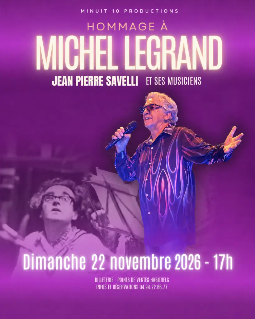Concert - Jean-Pierre Savelli et ses musiciens "Hommage à Michel Legrand"
