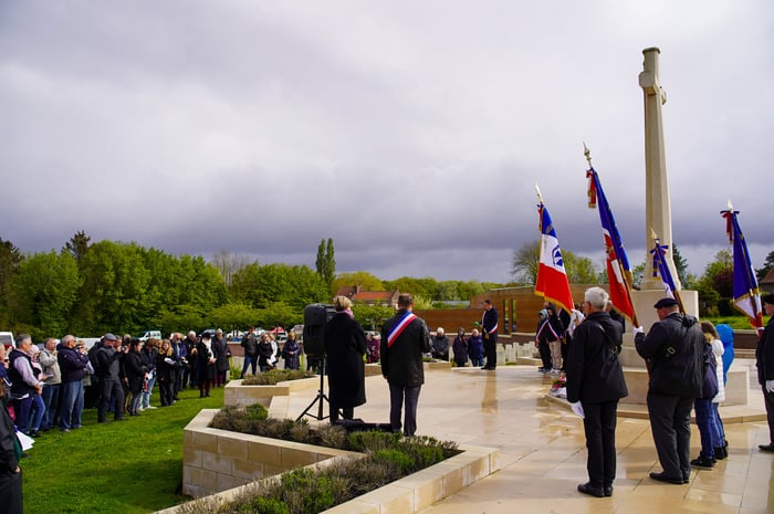 Cérémonie de l’ANZAC DAY au Cimetière militaire de Pheasant Wood