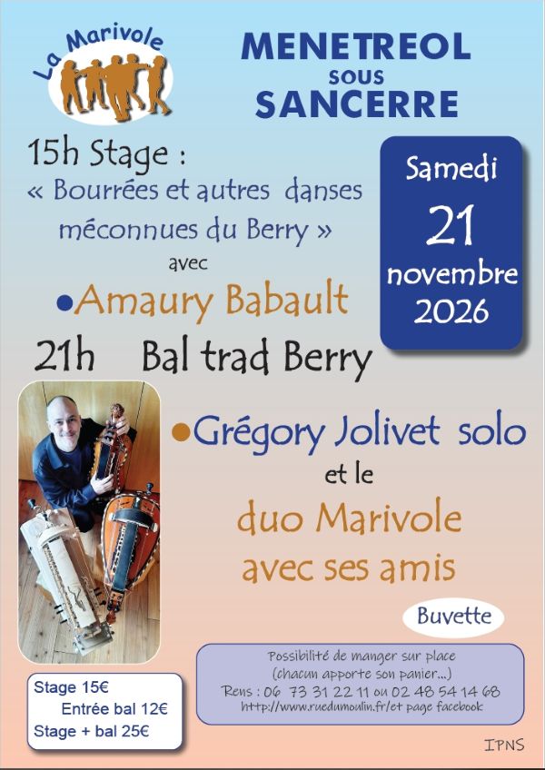 Stage et bal des musiques du Berry