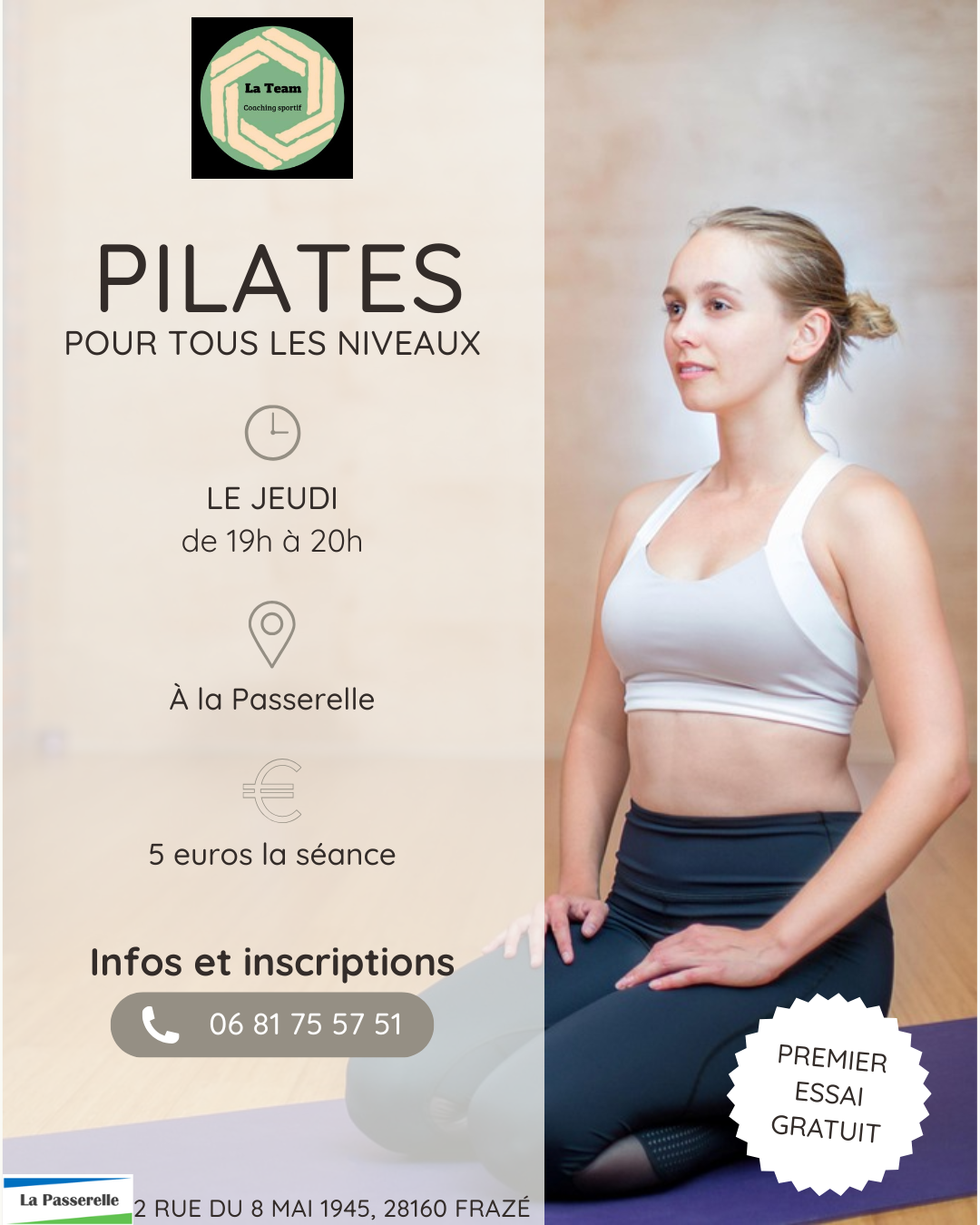 Cours de Pilates