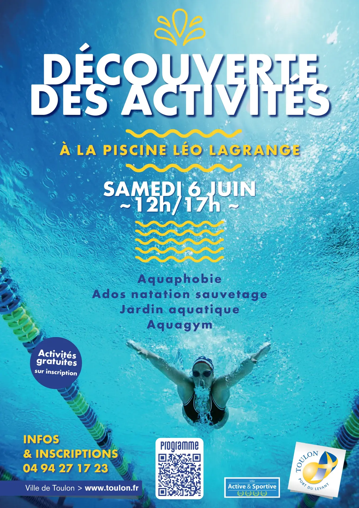 Découverte des activités aquatiques à la Piscine Léo Lagrange