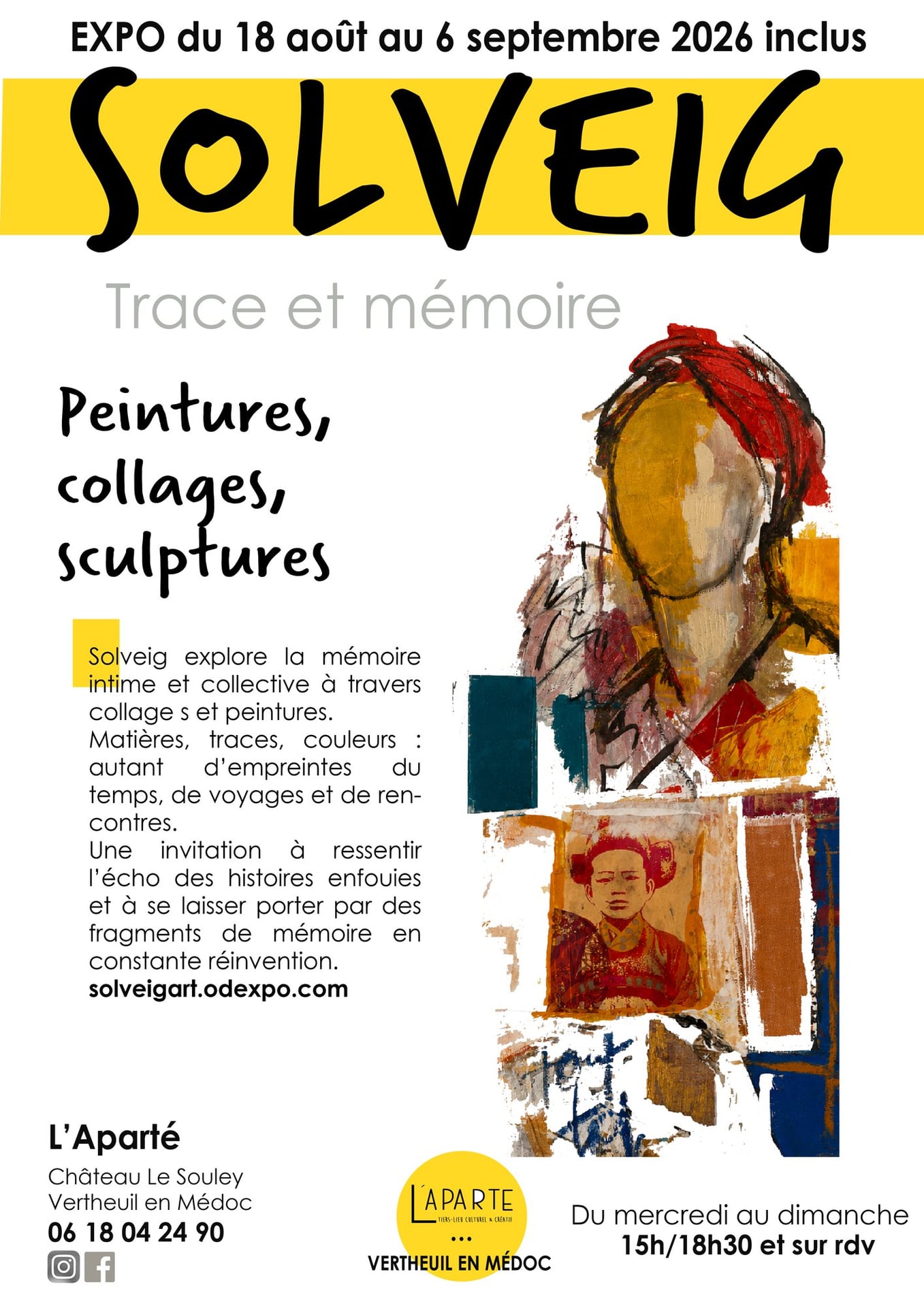 Exposition "Trace et mémoire" de Solveig