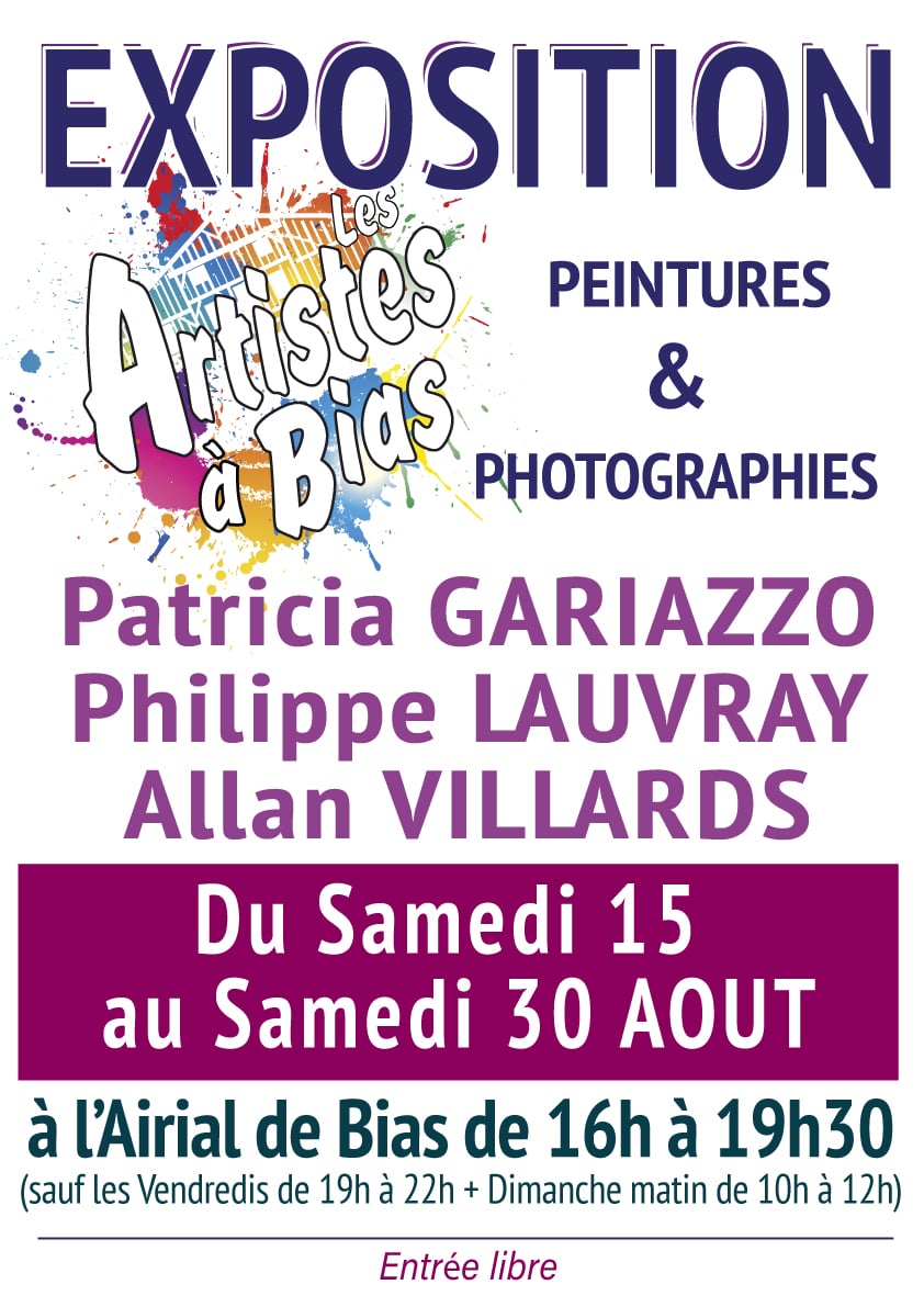 Exposition de peintures et de photographies