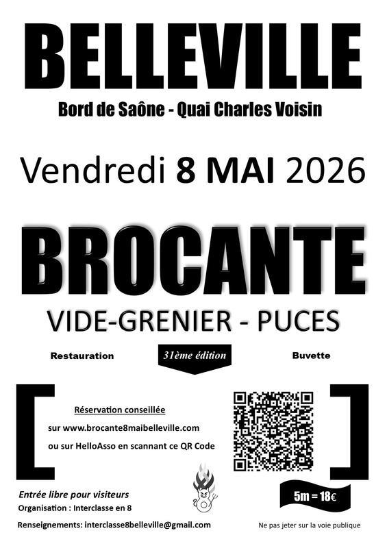 Brocante du 8 mai à belleville