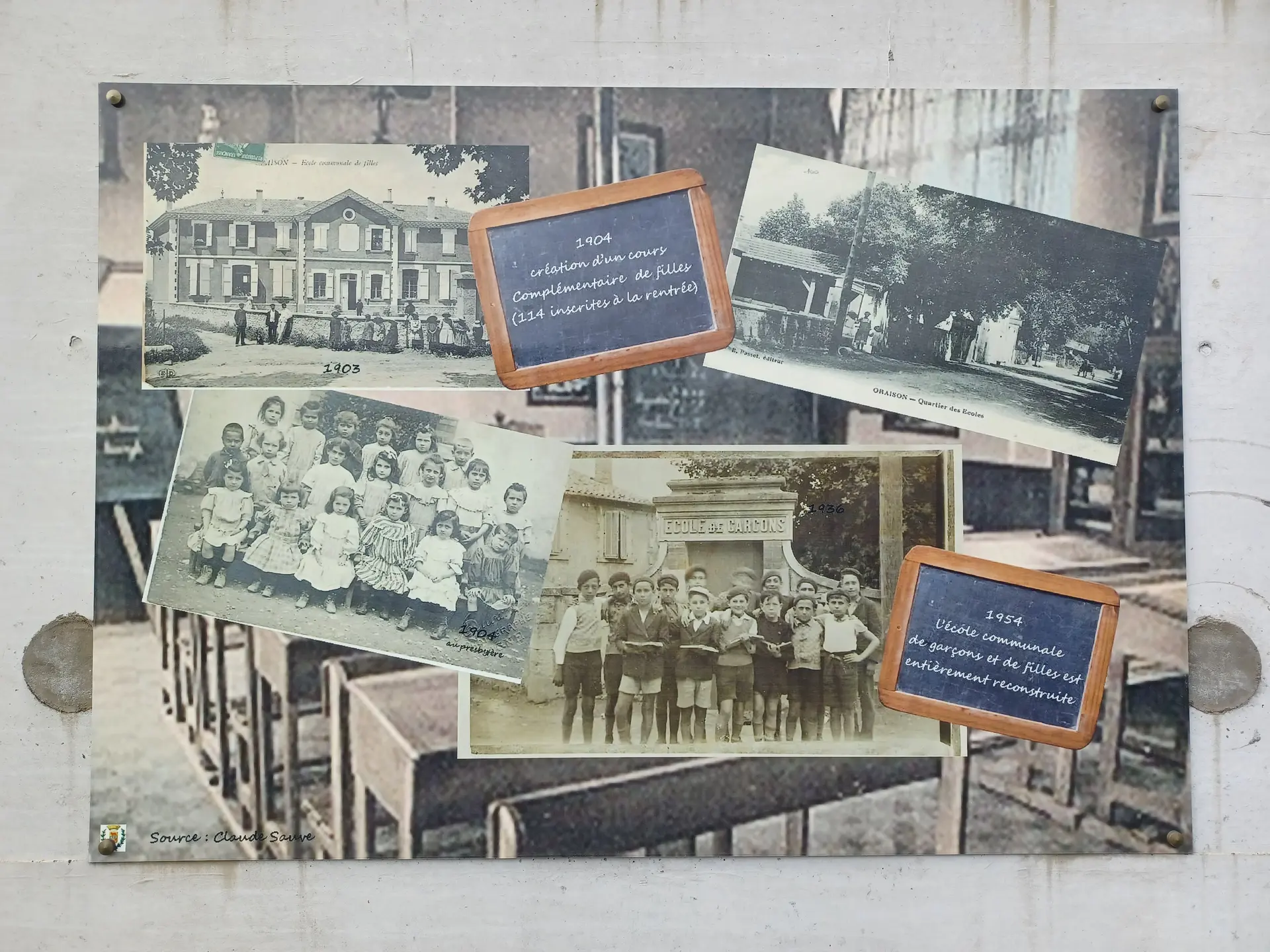 Exposition permanente des anciennes photos d'école