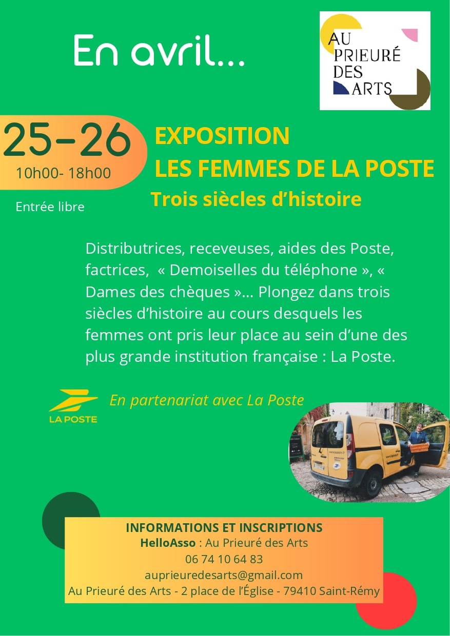 Exposition "Les femmes de la poste, trois siècles d'histoire" au Prieuré des Arts à Saint-Rémy