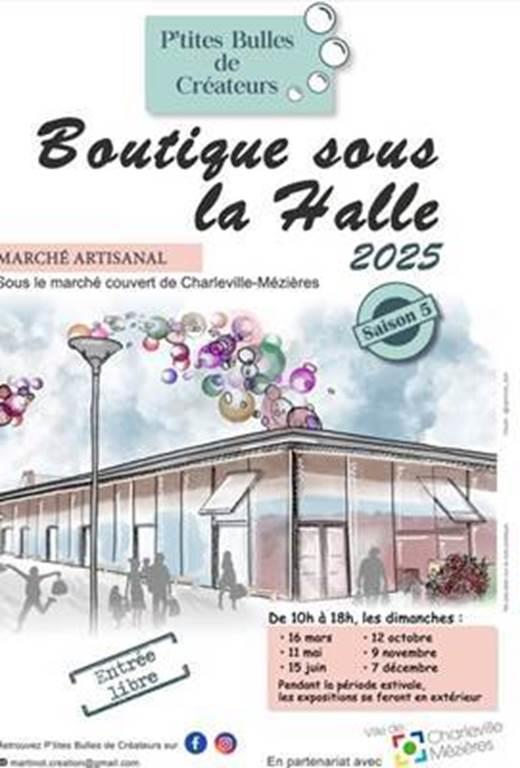 Boutique sous la halle : Marché des créateurs