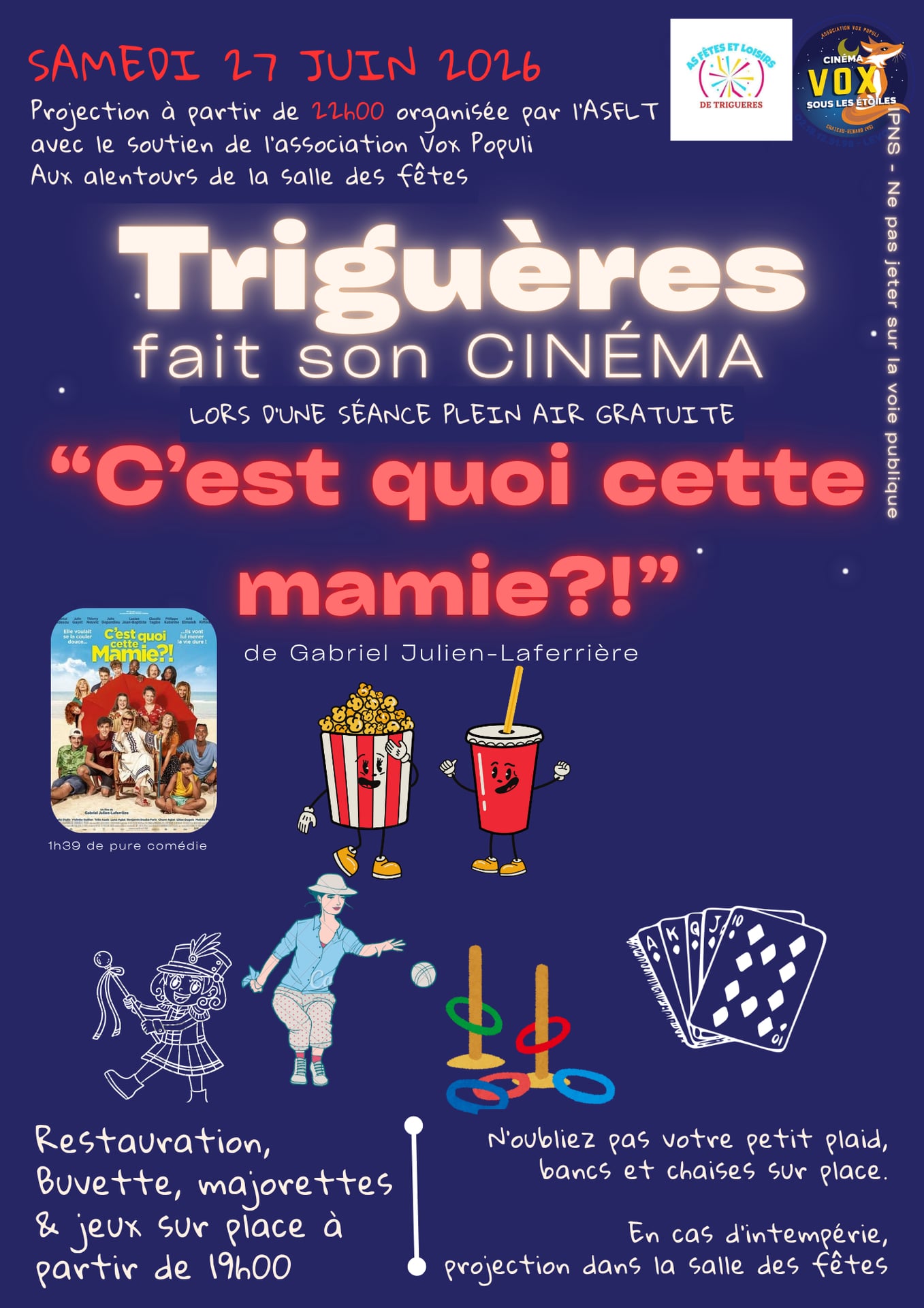 Triguères fait son cinéma : "C'est quoi cette mamie ?"