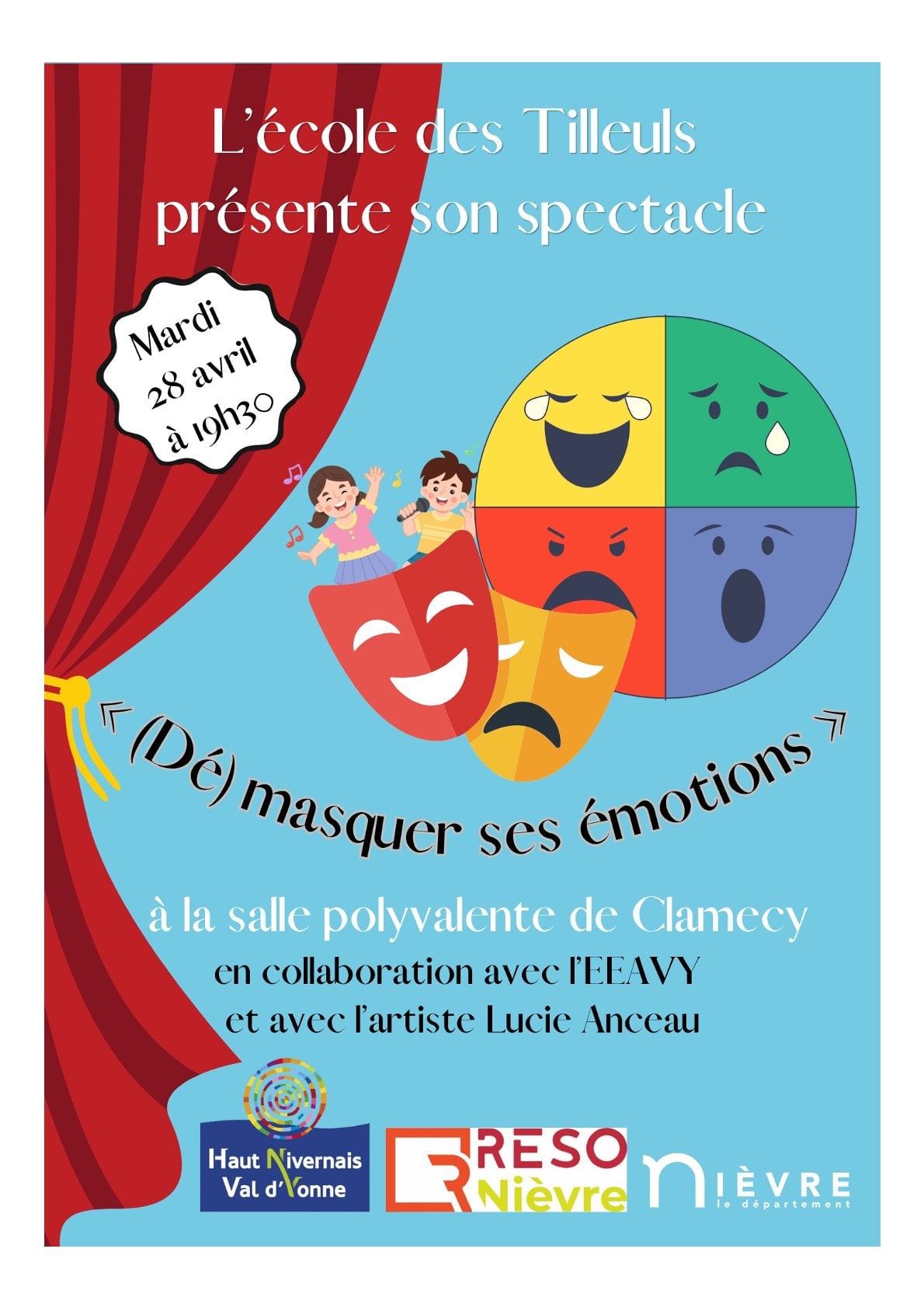 Spectacle "(Dé) masquer ses émotions" - Ecole des Tilleuls
