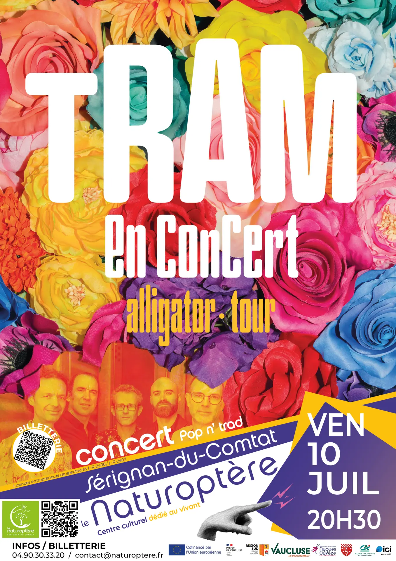 Concert Pop n’ trad « TRAM » - Naturoptère