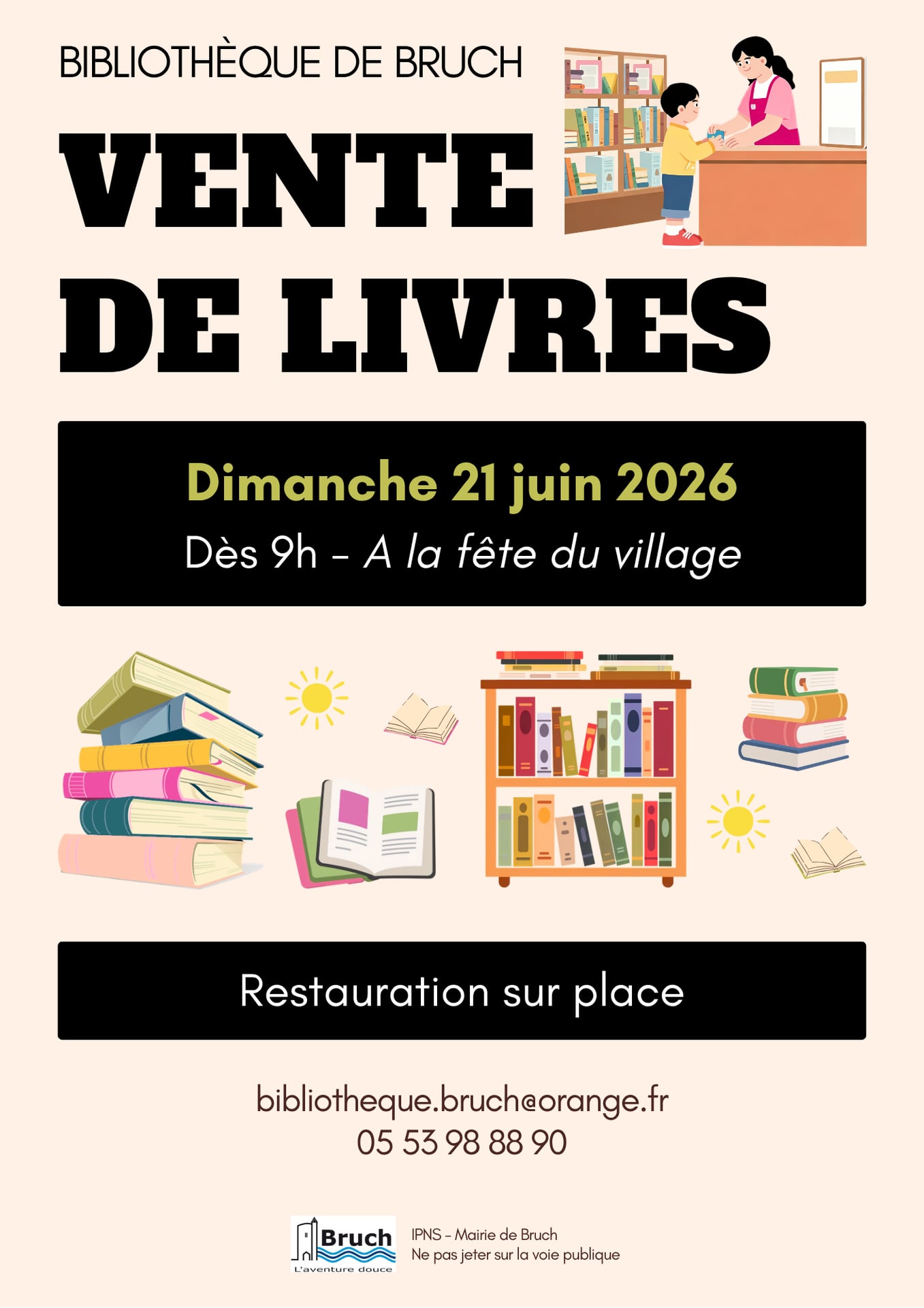 Vente de livres à Bruch