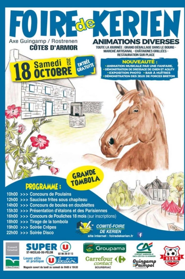 Foire aux chevaux à Kérien