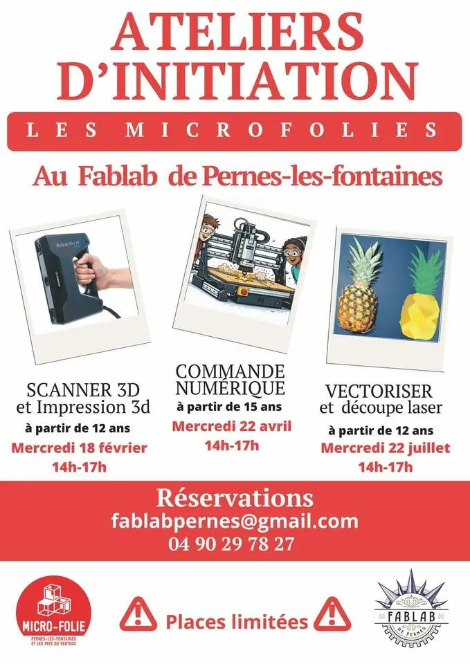 Ateliers d'initiation : vectoriser et découpe laser
