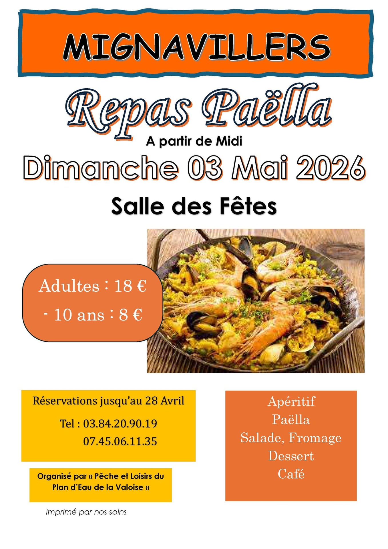 Repas Paëlla